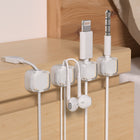 Magnetic Transparent Cable Organiser Clips – Desk & Wall Wire Management | 3-Pack | 6 Colours - BsBuy