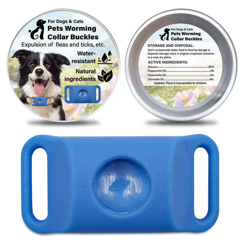 Pet Cat Dog Flea and Tick Prevention Silicone Collar with Insect Repellent Tag, Anti-Flea and Anti-Tick - BsBuy