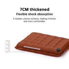 Self-Inflating Seat Cushion Thickened Camping Mat Lightweight Waterproof Foldable Stadium Chair Pad - BsBuy