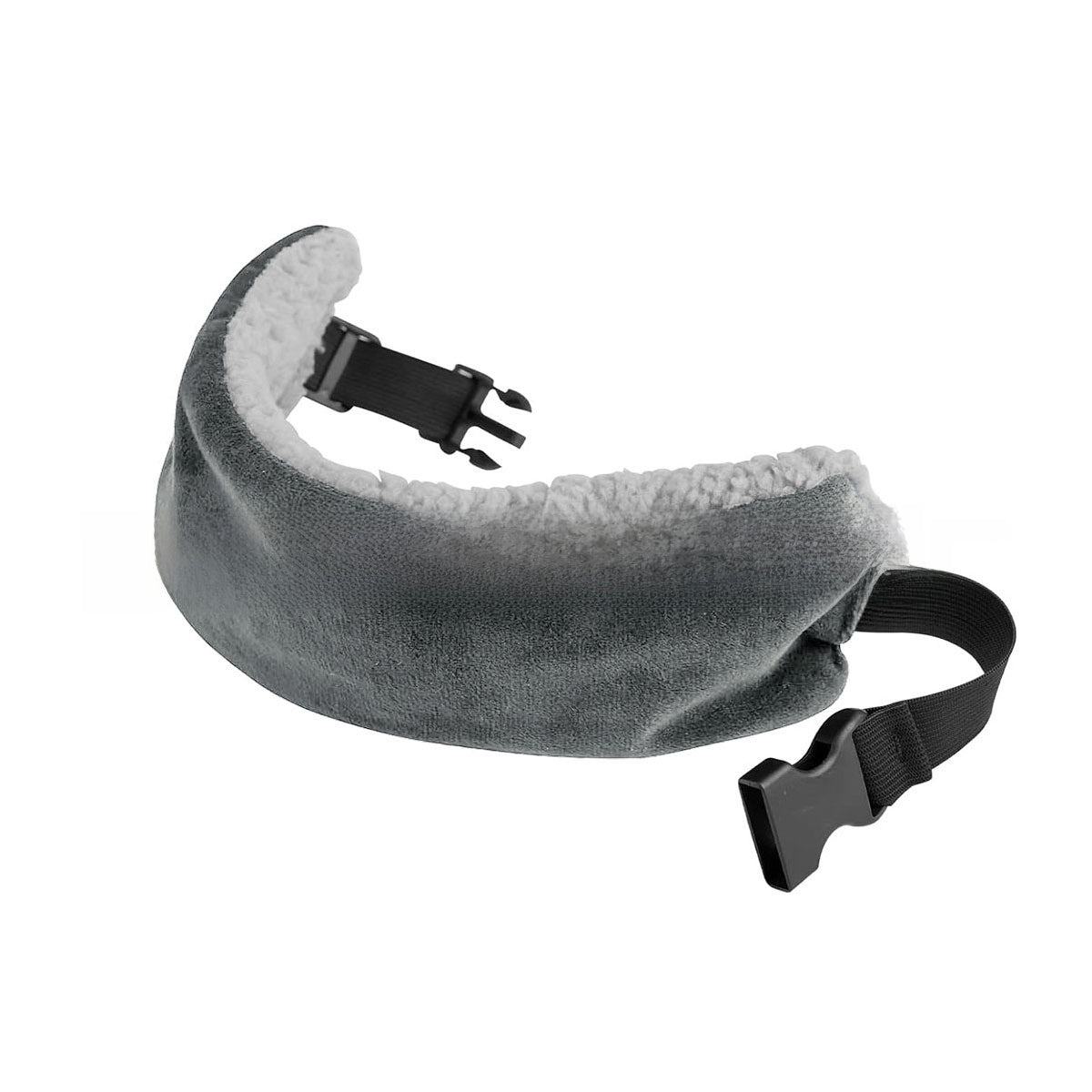 Decompression Headband – Soft Velvet Pressure Relief Eye Mask & Travel Headband | Black & Grey