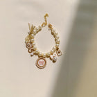 Pet Pearl Necklace Collar with Bell – Elegant Lady-Style Dog & Cat Accessory | Pink, Black & White | S–L - BsBuy