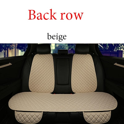 Comfortable Flax car seat cover protector Front or Rear Seat cushion pad cushion back  car accessories Suitable for all car mode - BsBuy