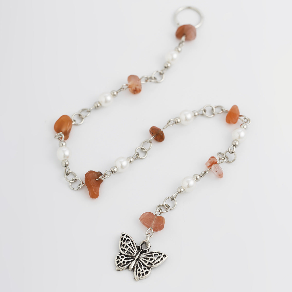 Colourful Gravel Braided Hair Accessory — Tassel Headpiece with Silver Alloy & Wax Cord - BsBuy