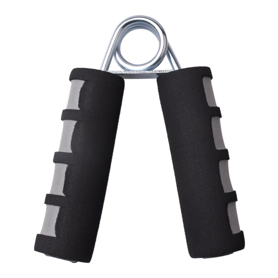 Hand Grip Strengthener — Spring Steel Finger & Forearm Trainer - Black gray
