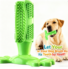 Pet Dog Toy Dental Brush Teeth Cleaning Elastic Rubber Chew Toy - BsBuy