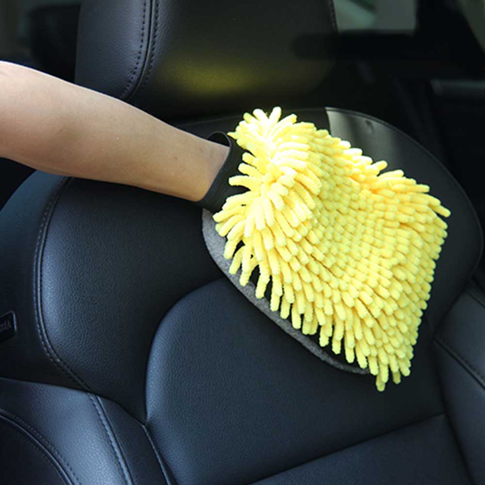 Car Wash Glove Coral Mitt Soft Anti-scratch for Car Wash Multifunction Thick Cleaning Glove Car Wax Detailing Brush Color Random - BsBuy