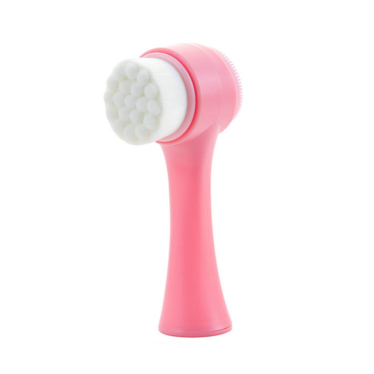Facial Cleansing Brush – Double-Sided Soft Bristle Silicone - BsBuy