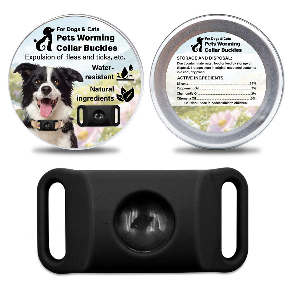 Pet Cat Dog Flea and Tick Prevention Silicone Collar with Insect Repellent Tag, Anti-Flea and Anti-Tick - BsBuy
