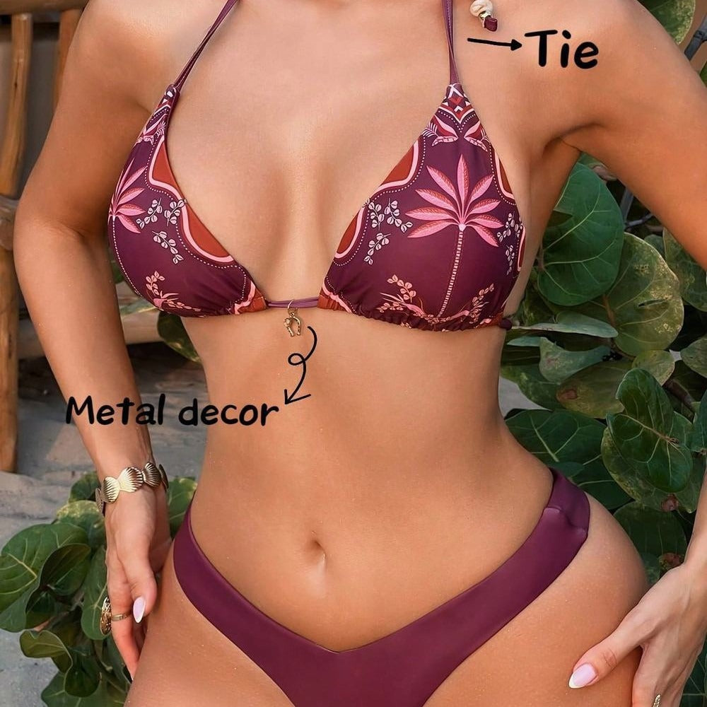 Printed split swimsuit - BsBuy