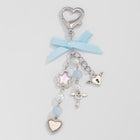 Love Bow Ribbon Keychain — Imitation Pearl & Alloy Pendant | Sweet Feminine Charm - BsBuy