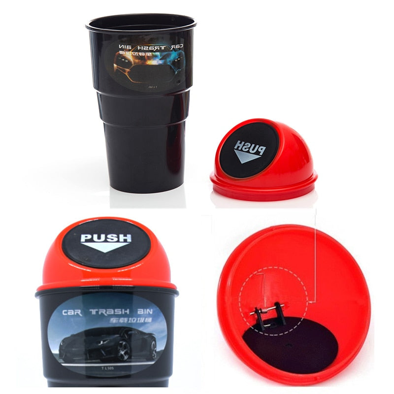 Car Trash Garbage Durable Car Auto Garbage Trash Can Automotive Waste Storage Mini Home Office Auto Car Vehicle Garbage Can - BsBuy