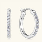 0.4 Carat Moissanite Huggie Earrings — S925 Sterling Silver | D Colour VVS1 | Gold & Silver - BsBuy