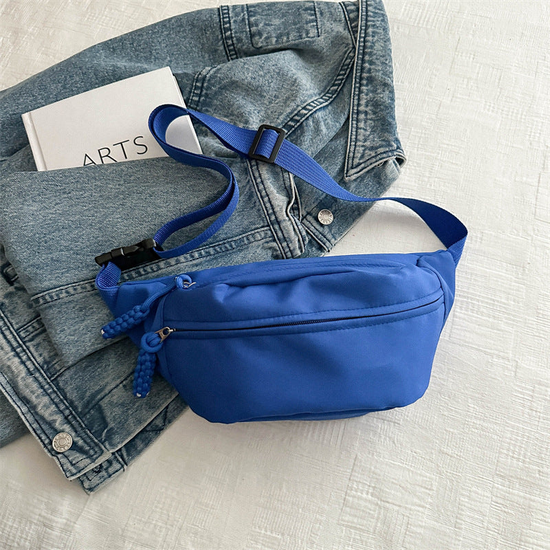 Crossbody bag women's casual bag canvas bag waist bag trendy sports chest bag - BsBuy