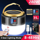 Solar Powered Rechargeable Emergency LED Light