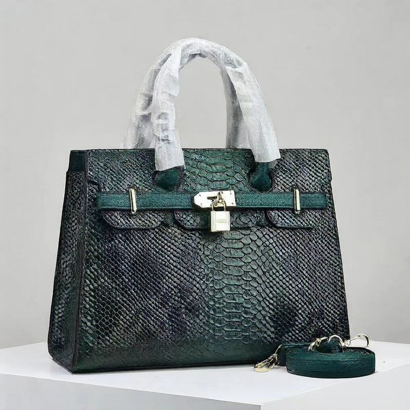 Women Leather Small Square Handbag - BsBuy