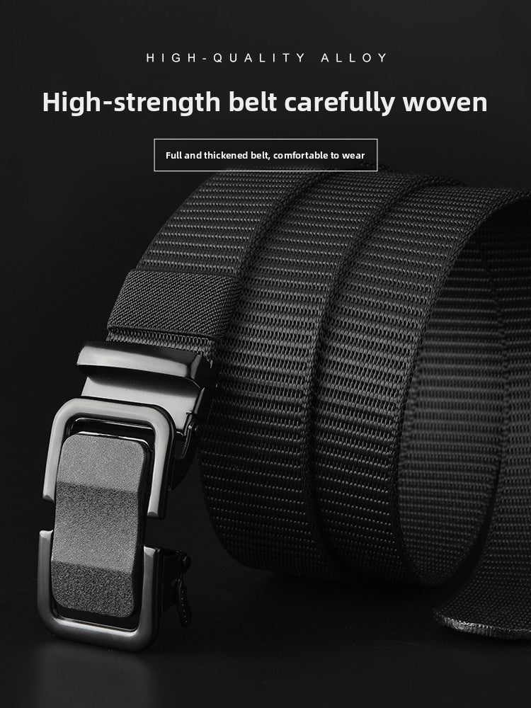 Mens Automatic Buckle Canvas Belt - BsBuy