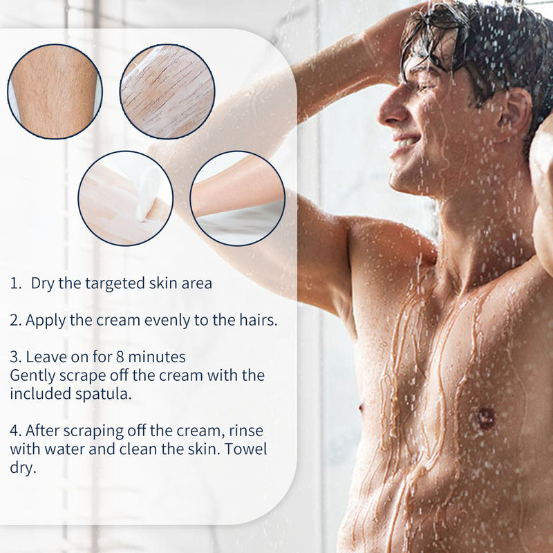Men’s Depilatory Gel – Gentle Body Hair Removal Cream - BsBuy