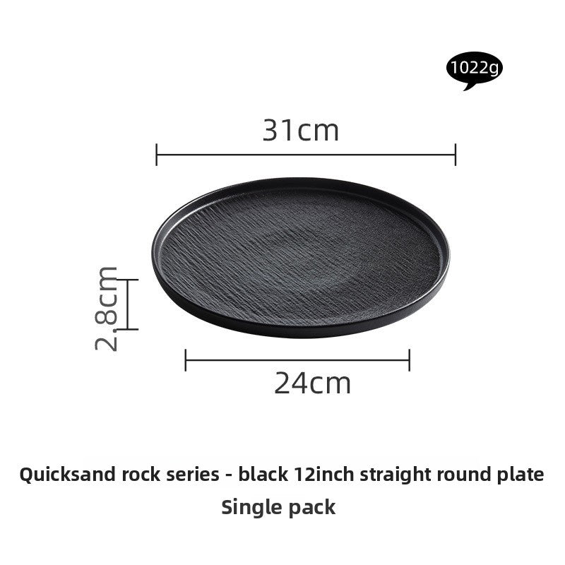 Black and White Ceramic Dishes, Dishes, Home Eating Bowls, Soup Bowls, Fish Plates