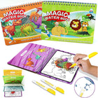 Children's Reusable Water Colouring Book | Dinosaur Park & Animal World | Ages 4–6 - BsBuy