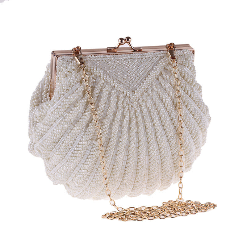 Handmade Beaded Shell Evening Bag - BsBuy
