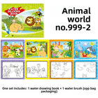 Children's Reusable Water Colouring Book | Dinosaur Park & Animal World | Ages 4–6 - BsBuy