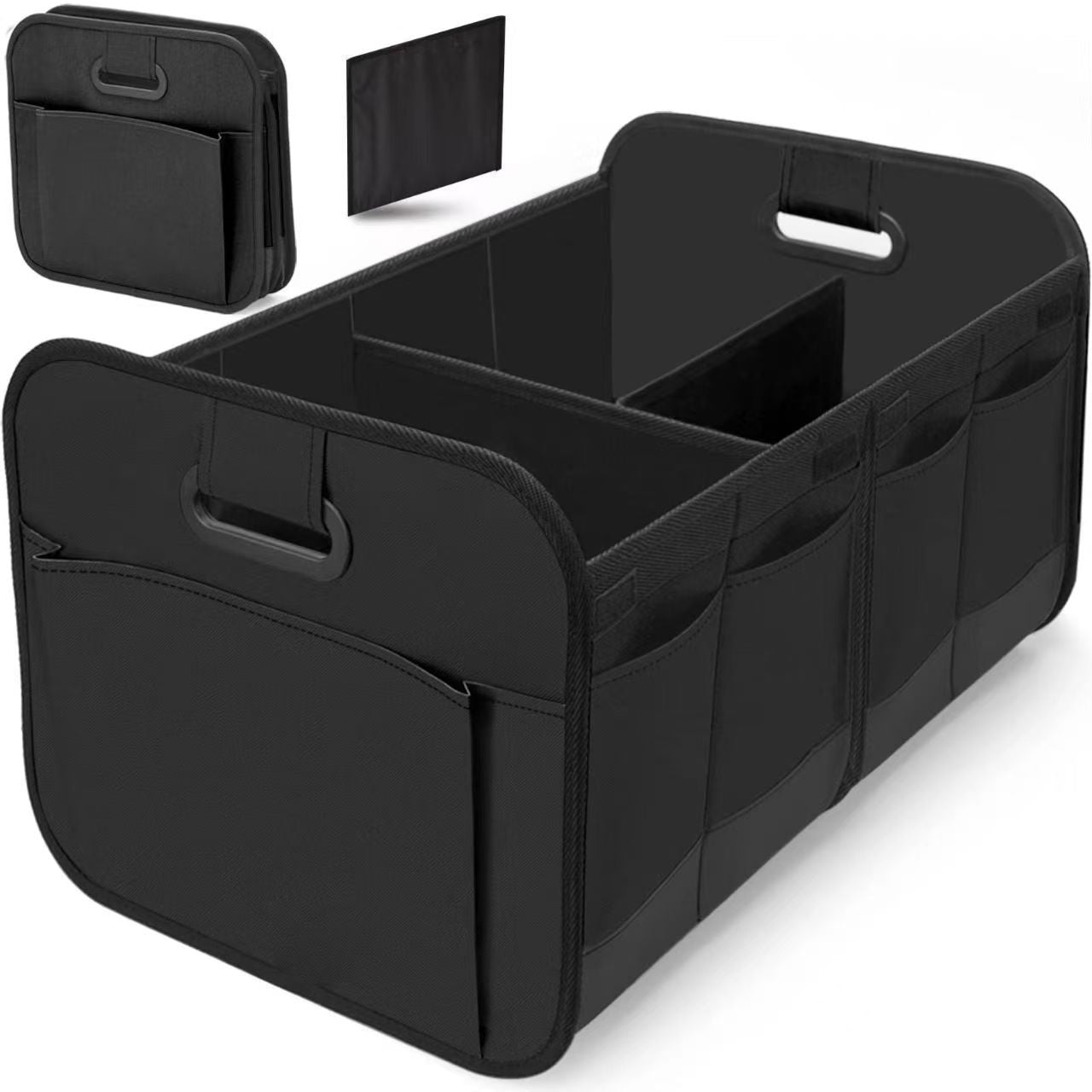 Foldable Oxford Cloth Car Boot Organiser – 60–70L Large Capacity Storage Box | 5 Colours - BsBuy