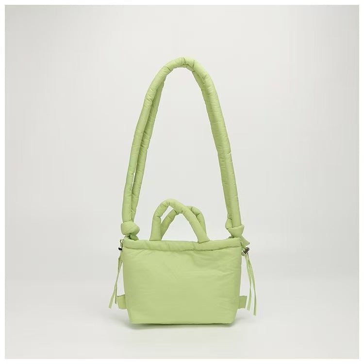 Quilted Nylon Shoulder & Crossbody Bag – Lightweight Dual-Use Everyday Bag - BsBuy