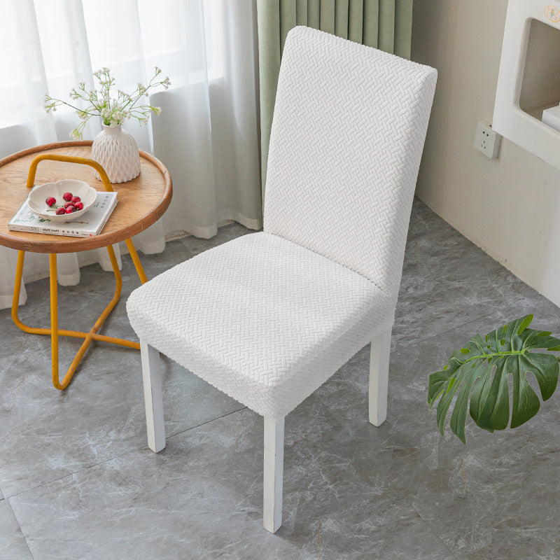 Dining Chair Seat Cushion Cover – Knitted Jacquard Velvet | All Seasons - BsBuy