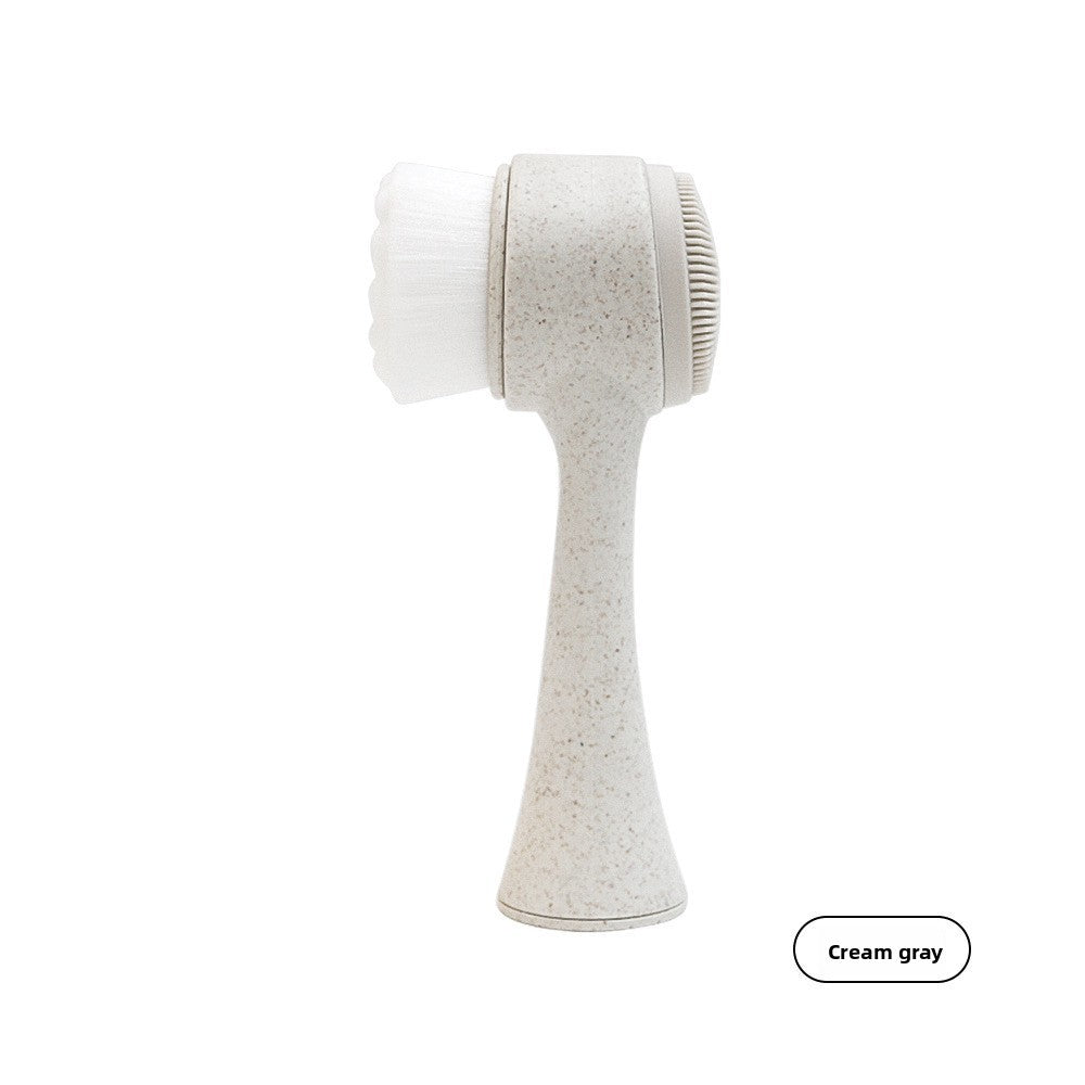 Facial Cleansing Brush – Double-Sided Soft Bristle Silicone - BsBuy