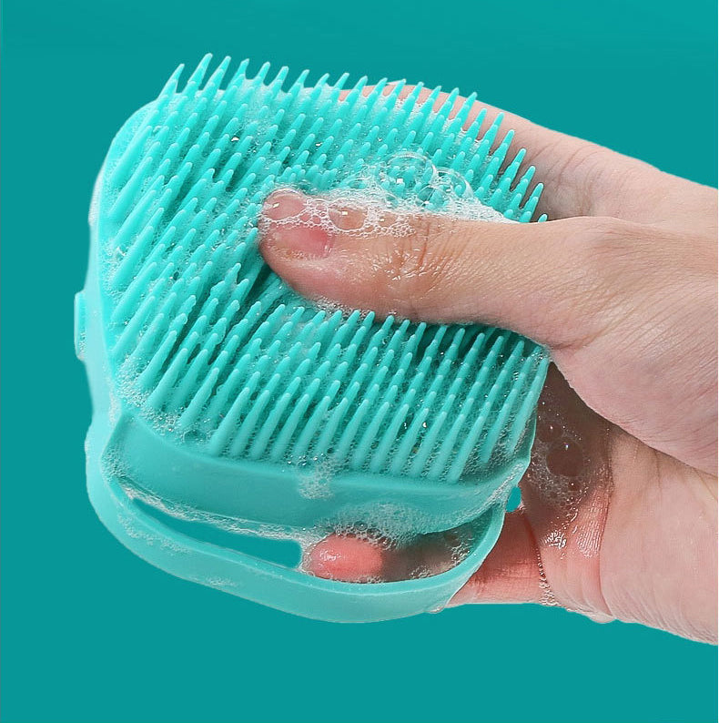 Pet Silicone Bath & Massage Brush — Shampoo Brush for Cats & Dogs - BsBuy