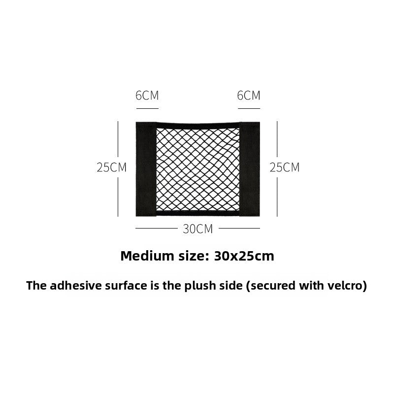 Car Trunk Storage Net Bag with Velcro - BsBuy