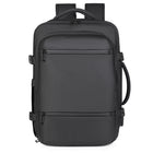 Men’s Leather Business Laptop Backpack – Premium Expandable 36–55L - BsBuy