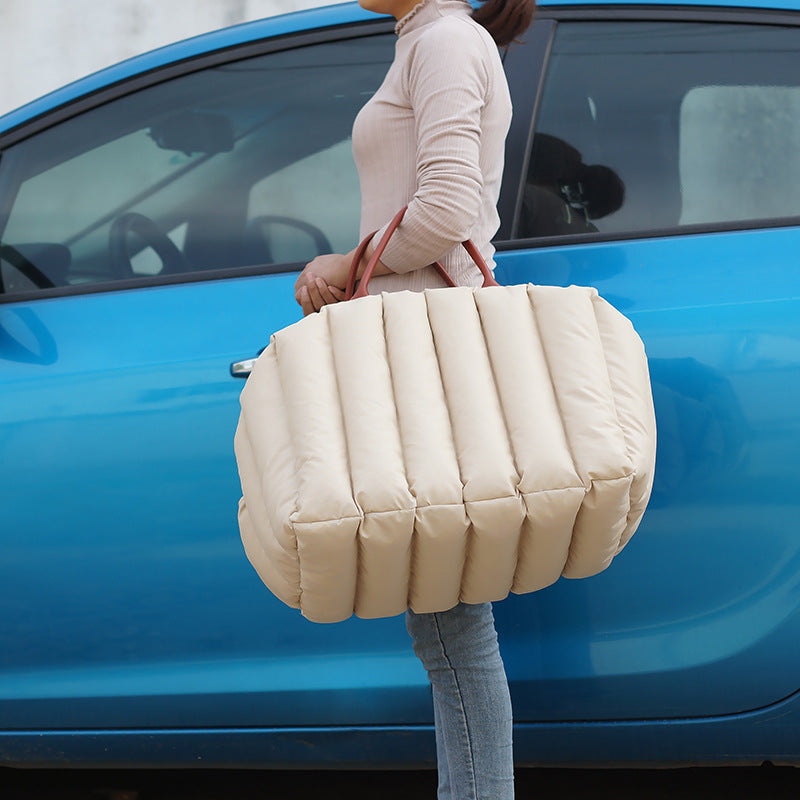 Pet Travel Carrier Bag & Nest — Dual-Use Handbag & Car Carrier for Cats & Dogs - BsBuy