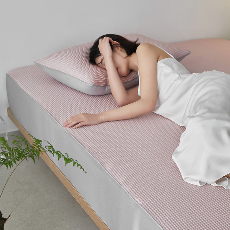 Summer Cooling Mat Set with Pillowcase | Ice Bean & Waffle | 6 Colours - BsBuy