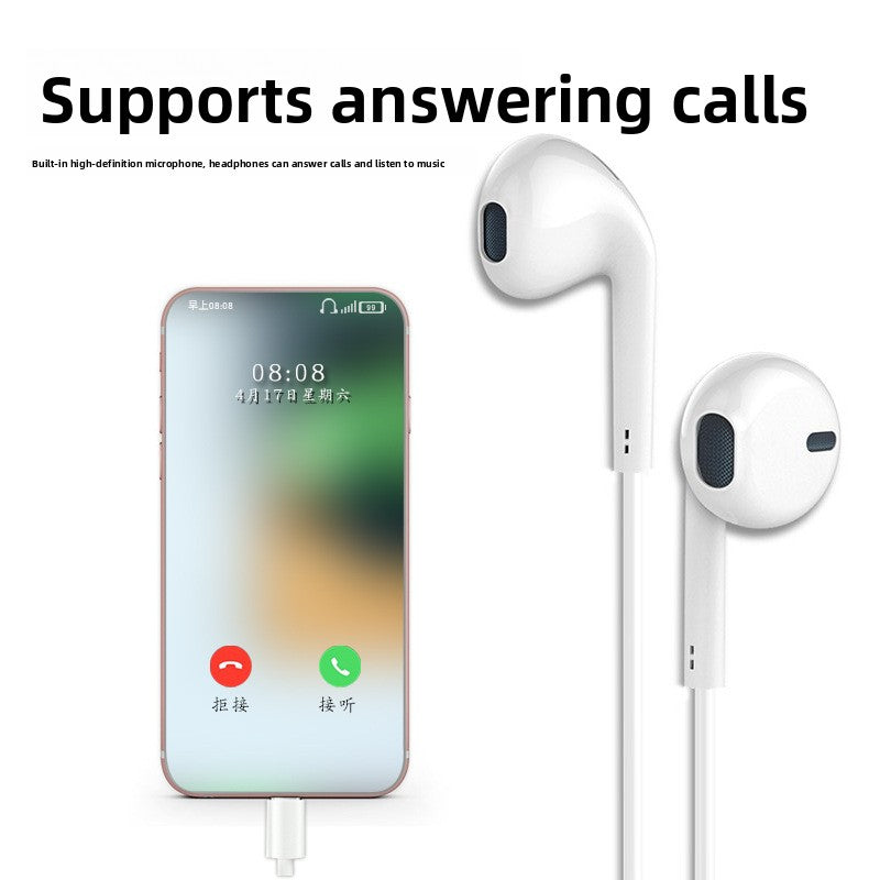 In-Ear Wired Headphones with Microphone and Type-C Support - BsBuy