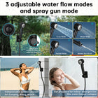 8000mAh Portable Camping Shower, IPX8 Waterproof Rechargeable Outdoor Shower Pump with Hose - BsBuy