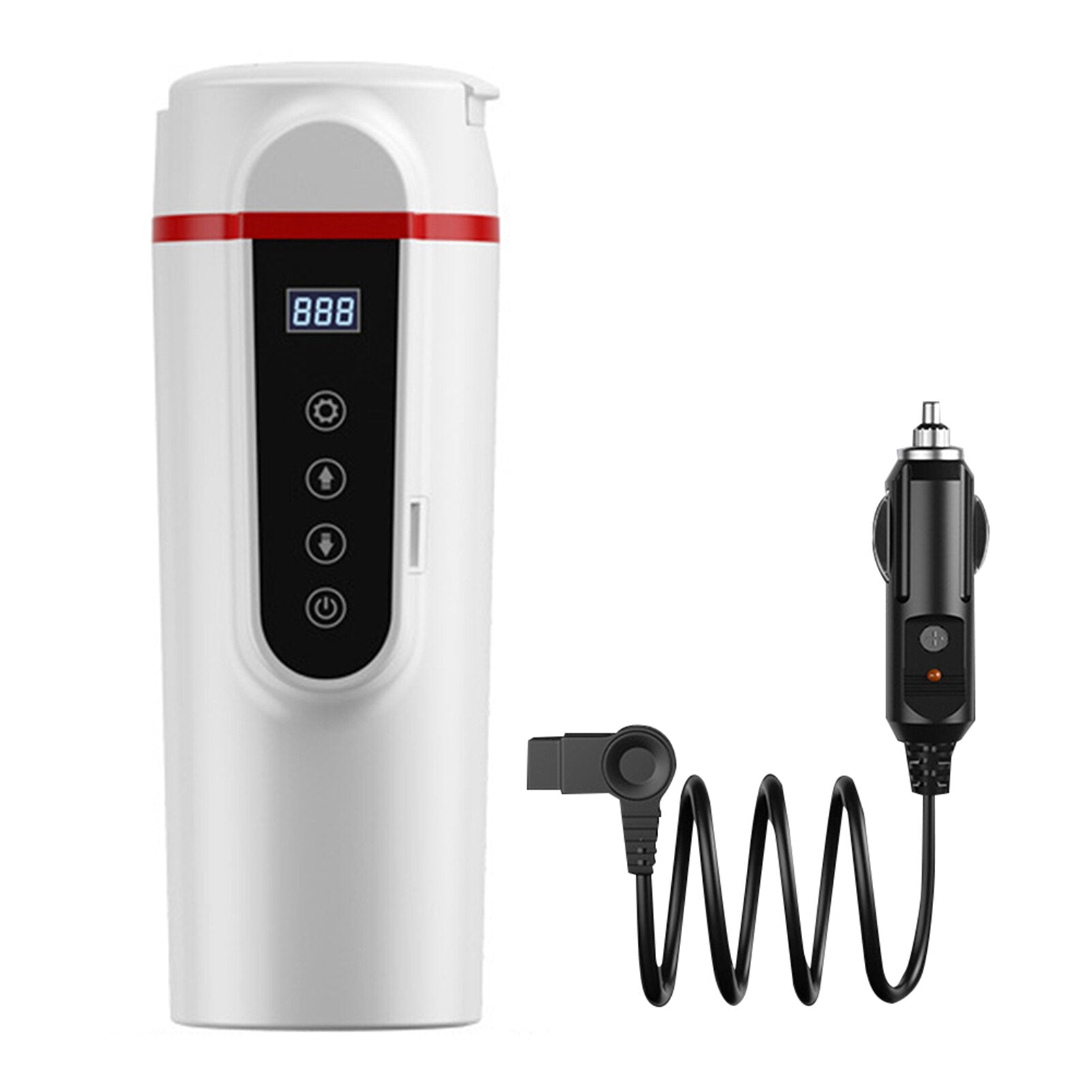 Car Electric Heating Cup – 420ml Smart Mug with Temperature Control, 12V/24V - BsBuy