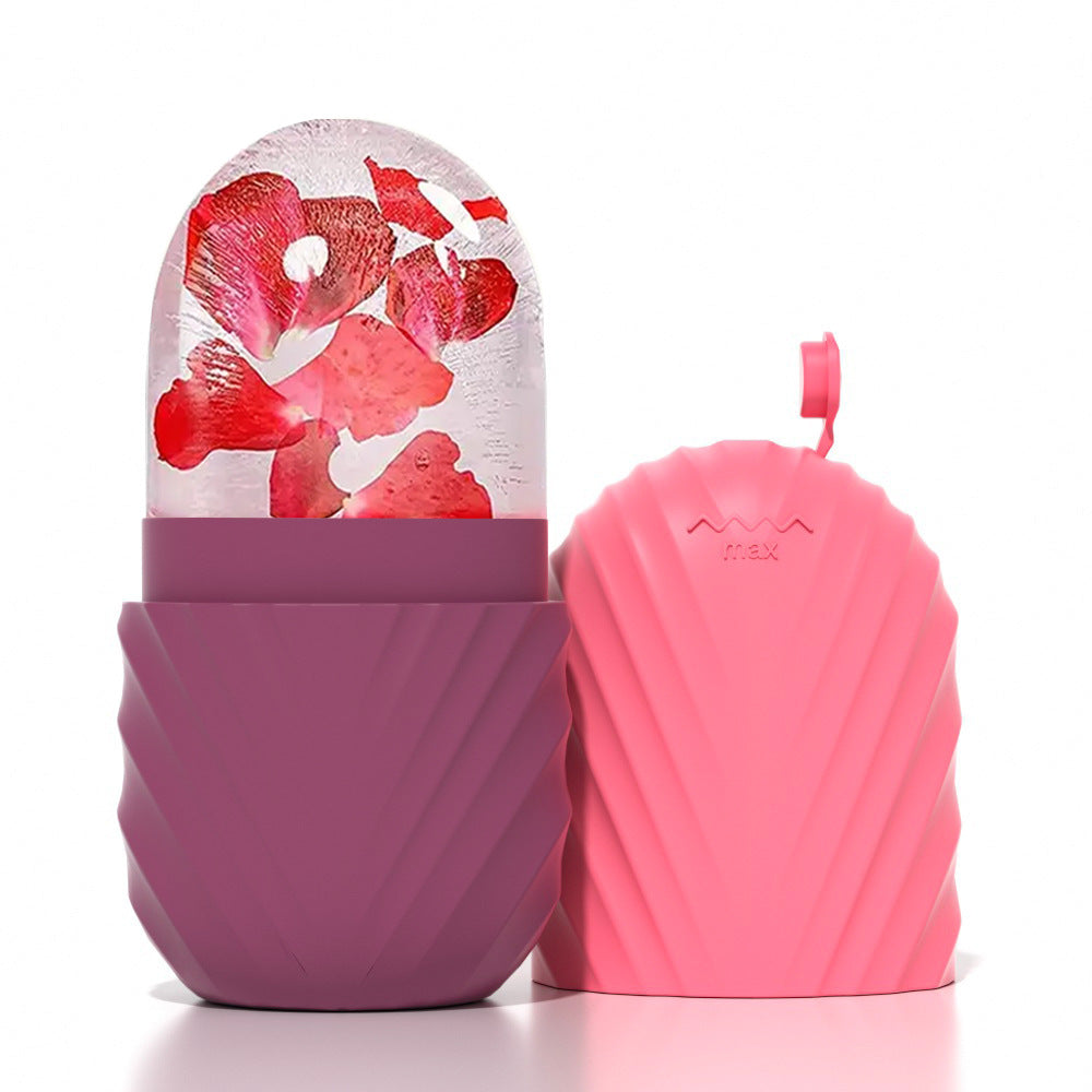 Silicone Facial Ice Cube Mould – Ice Therapy Skincare Tool for De-Puffing & Glow | 4 Designs, 8 Colours - BsBuy