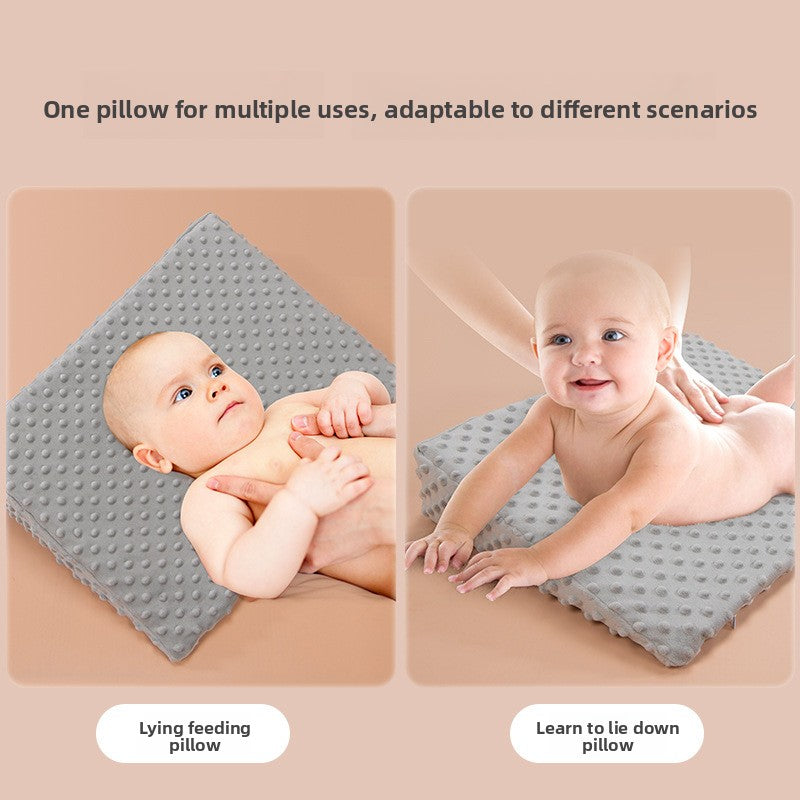 Baby Anti-Spitting Slope Pillow – Infant Reflux & Regurgitation Support Cushion | 0–6 Years | 6 Colours - BsBuy