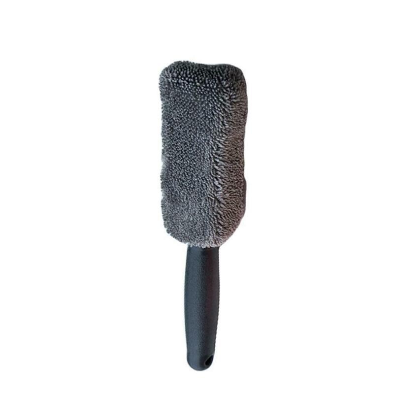 Microfiber Wheel & Tyre Rim Brush – Portable Car Wash Cleaning Tool - BsBuy