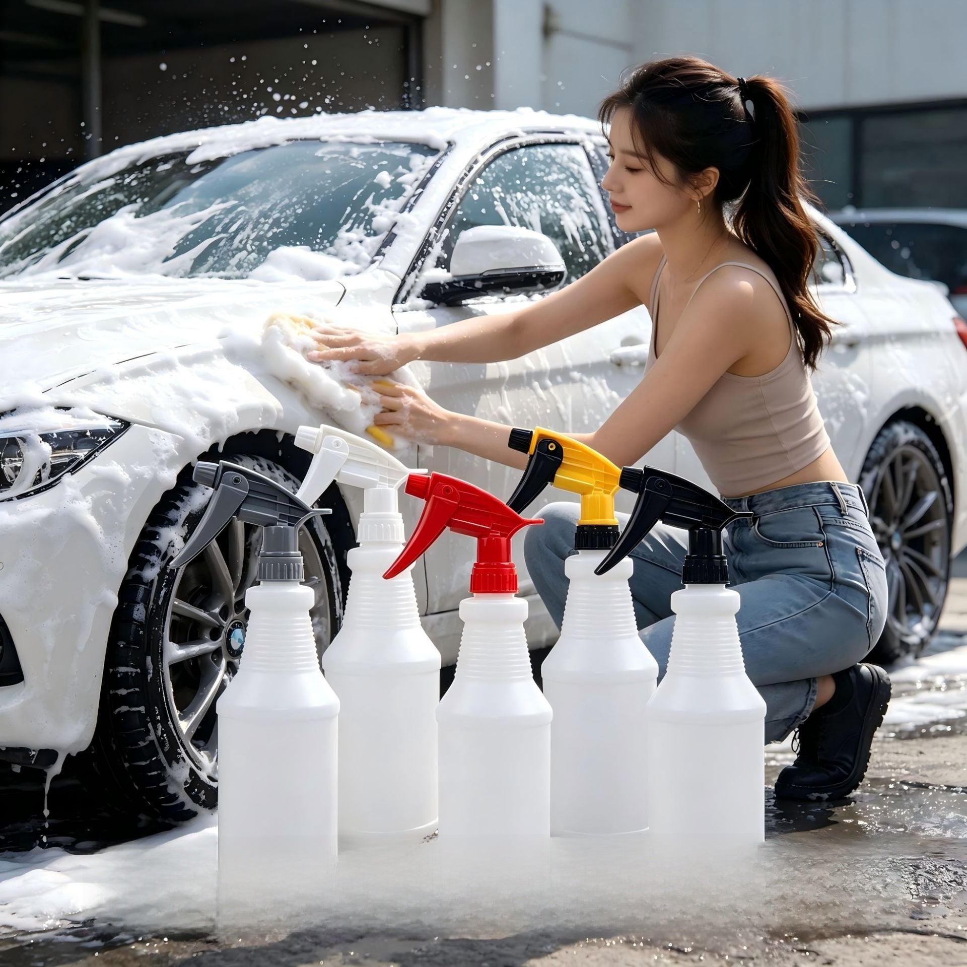 Foam Spray Bottle Car Cleaning Tool - BsBuy