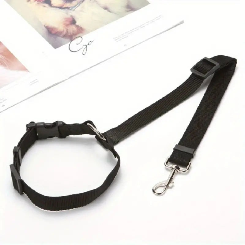 Pet Car Safety Belt & Dog Rear Seat Harness – Adjustable Nylon Lead - BsBuy