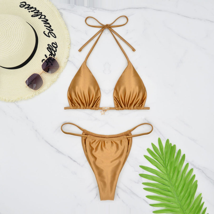 Bikini three-point sexy backless swimsuit - BsBuy