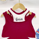 Fashionable Summer Outfit for Girls, Stylish Short Sleeve Trendy Denim Mid-Length Pants Two-Piece Set - BsBuy