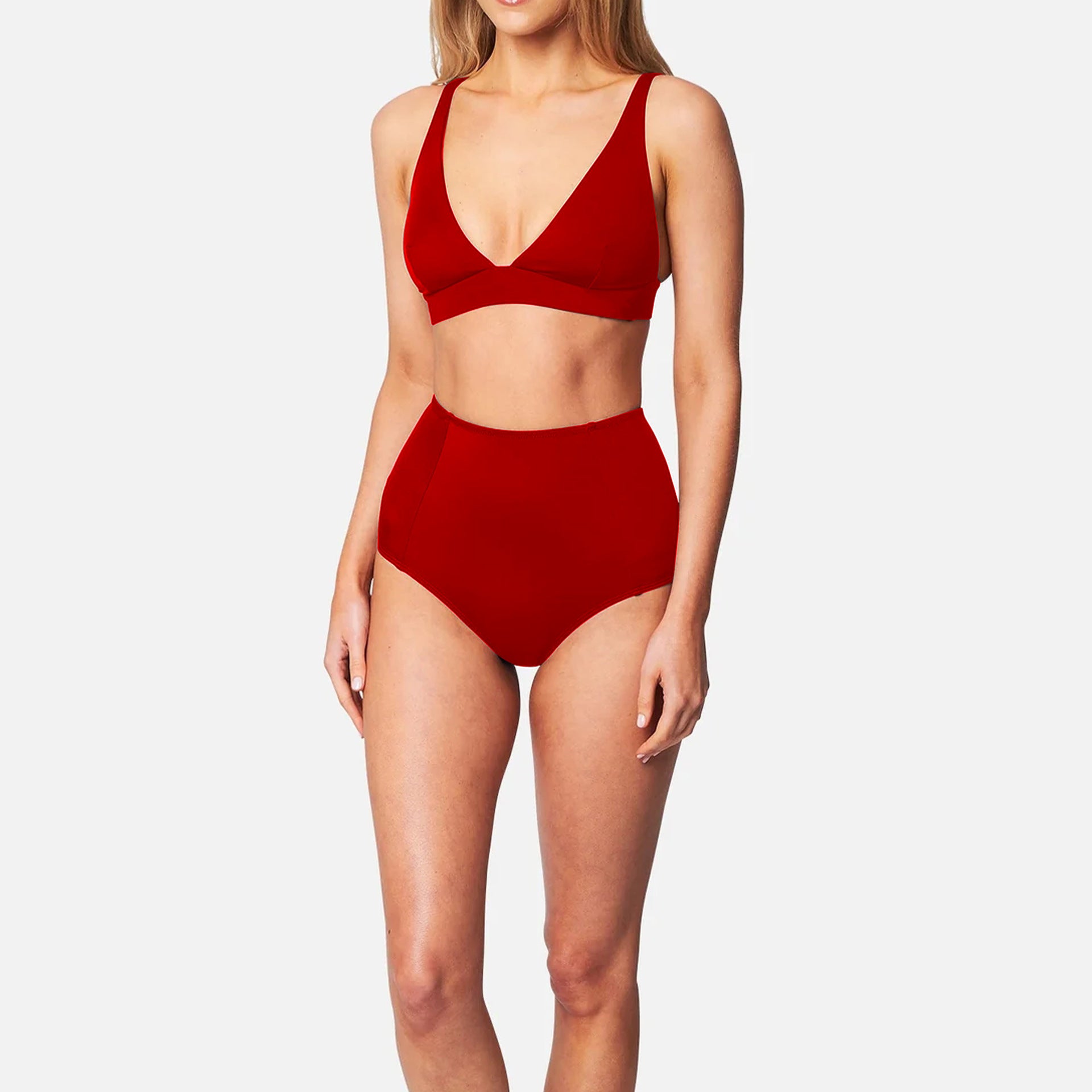 High-Waisted Separated Bikini Swimwear - BsBuy