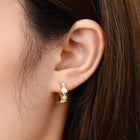 Daisy Flower Moissanite Earrings — S925 Sterling Silver | VVS1 Brilliance - BsBuy