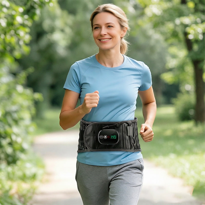 Electric Heating & Massage Waist Belt, Inflatable Airbag Lumbar Support for Back Pain and Posture Correction - BsBuy