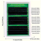 Voluminous and fluffy false eyelashes with soft fibers at the outer corners of eyes