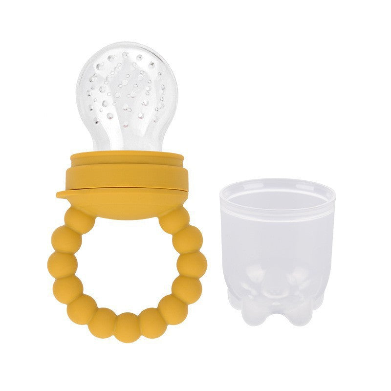 Baby Silicone Fruit Feeder & Teething Pacifier — Safe Food-Grade Soother for 0–3 Years - BsBuy