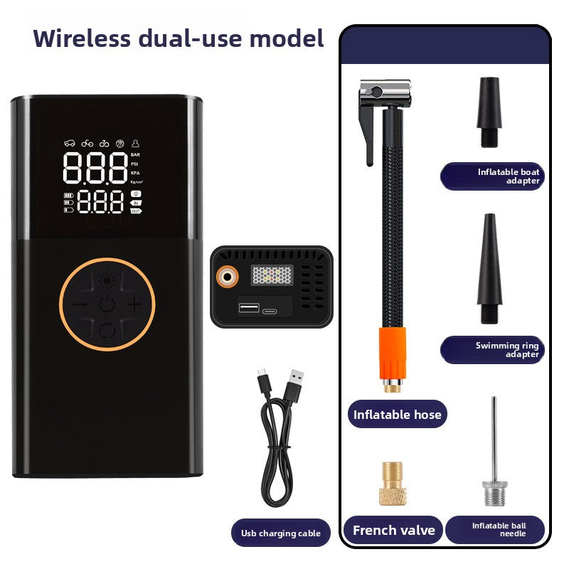 Portable Digital Car Tyre Inflator – Wireless Charging & Power Bank - BsBuy